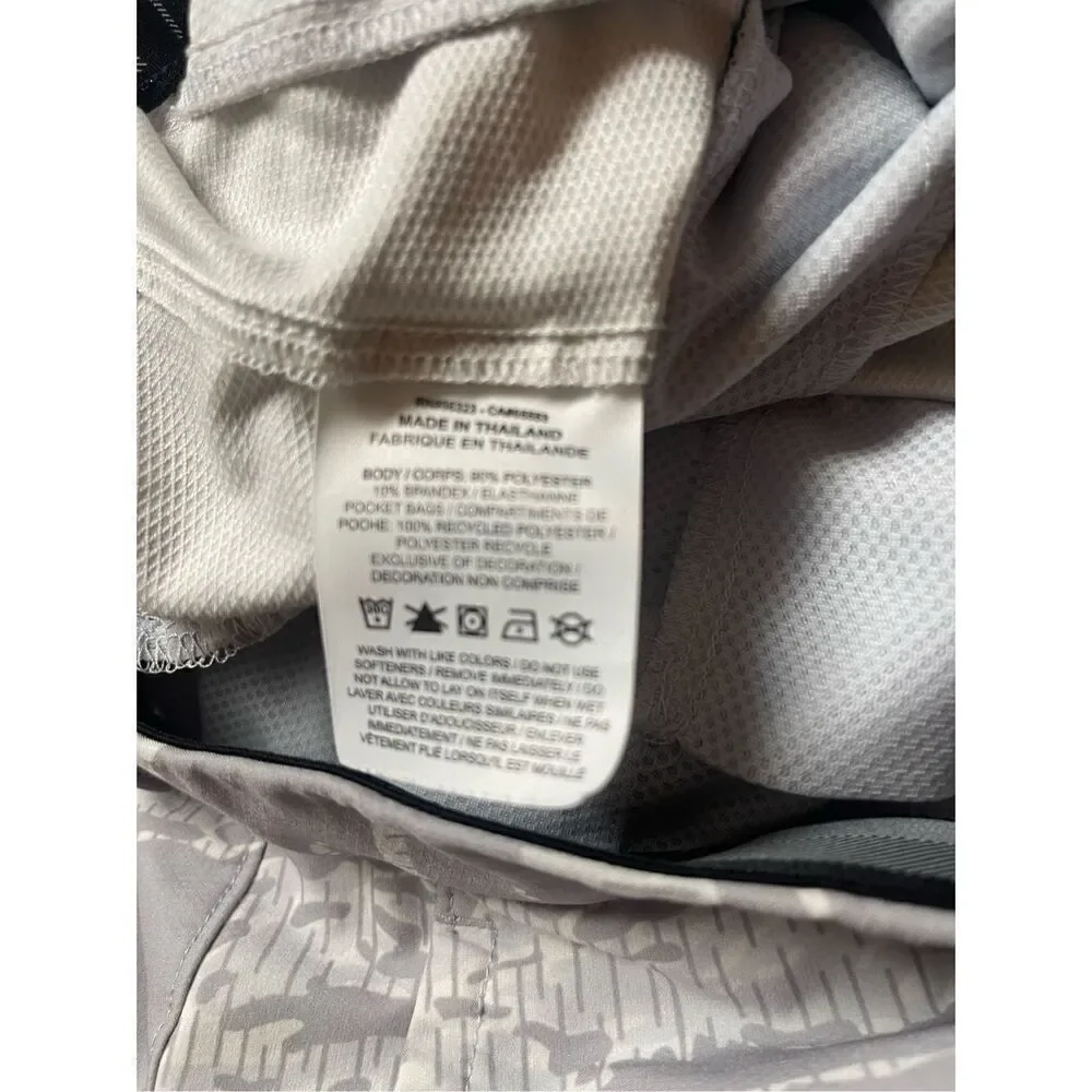 Nike Mens Gray White Dri Fit Standard Fit Camo Performance Golf Chino Shorts 42